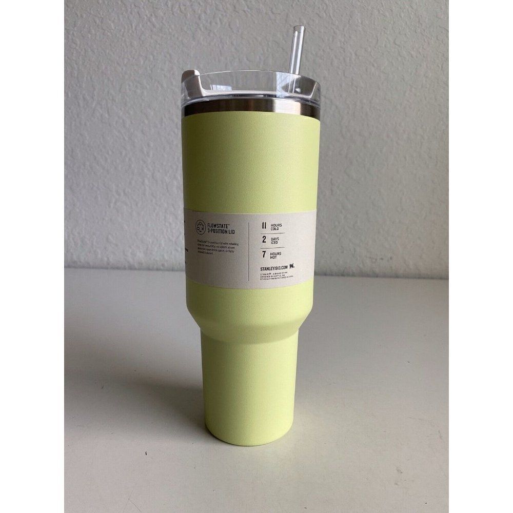 Stanley Adventure Quencher H2.0 Travel Tumbler Straw 40oz Citron LIMITED EDITION - Picture 6 of 11